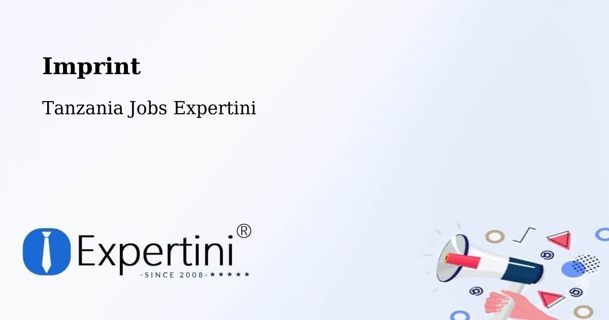 Imprint – Kiwira - Tanzania Jobs Expertini